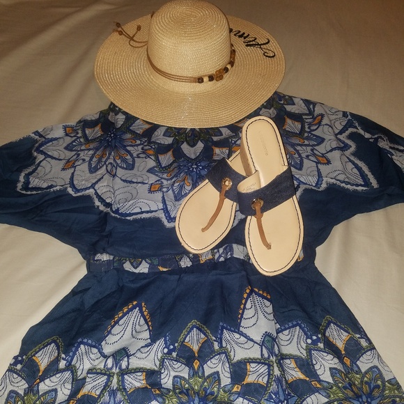 Mini Dress Multi Blue Colors - Picture 4 of 7